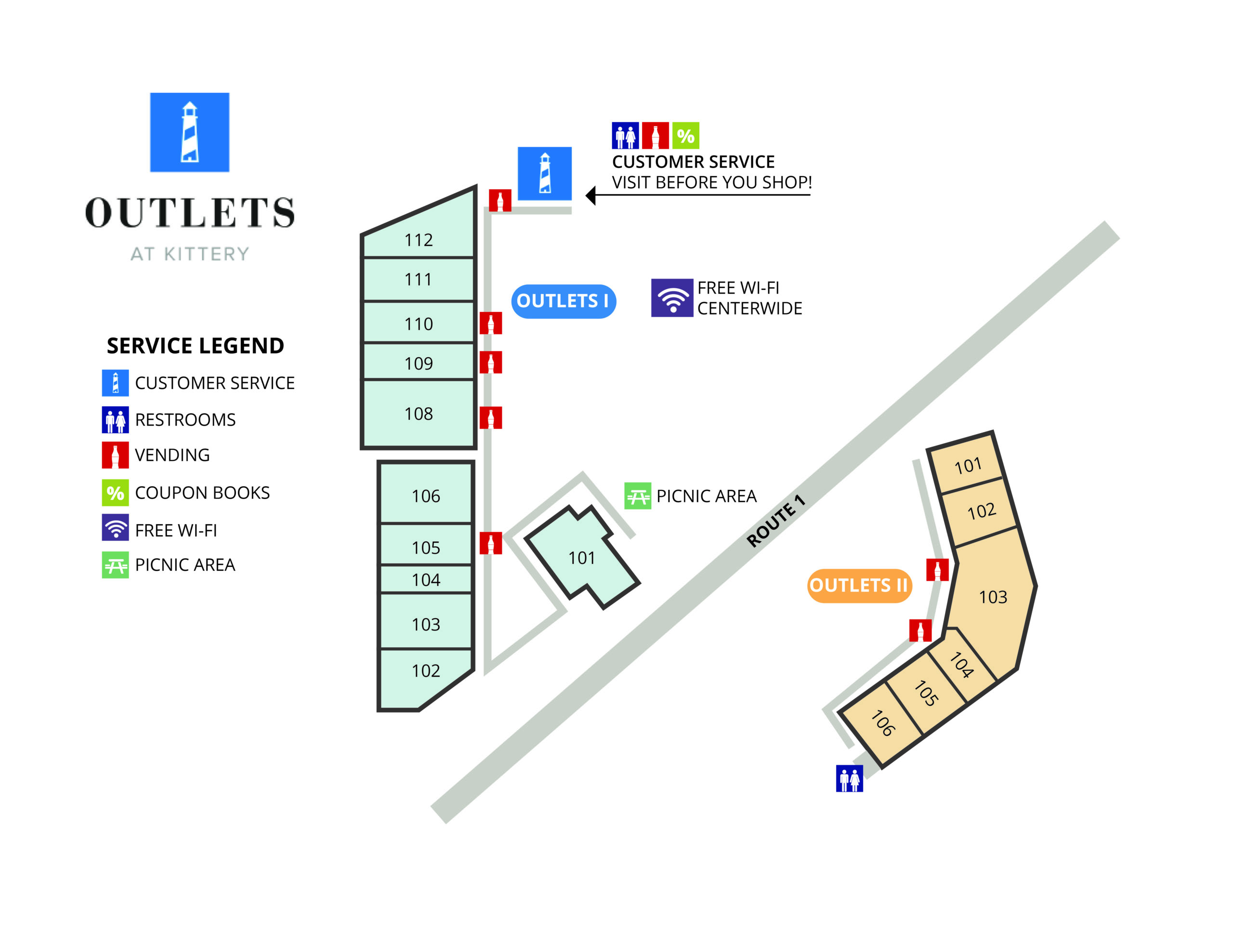 Outlets at KitteryMap Outlets at Kittery